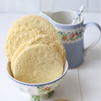 Красивое печенье - рисунок с помощью текстур и печатей